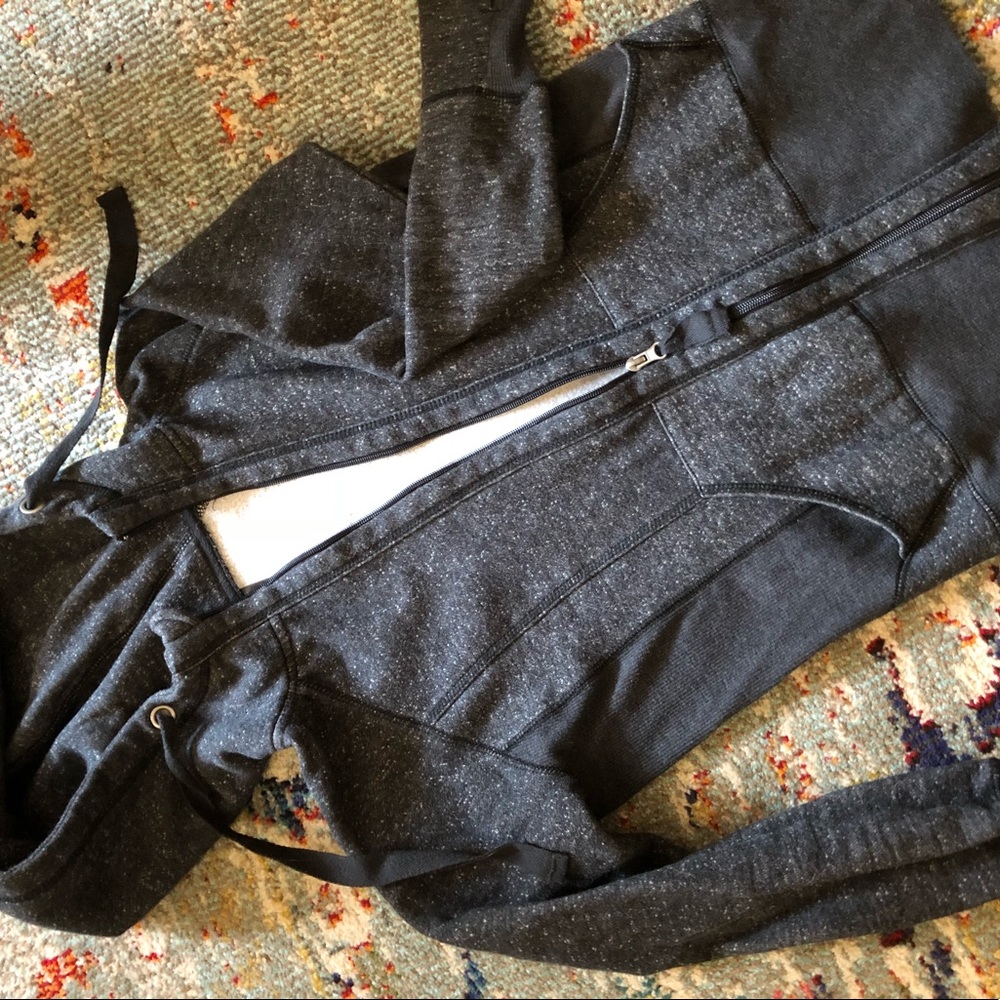 Athletic yoga zip up hoodie